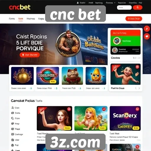 Interface amigável e navegação no CNC Bet
