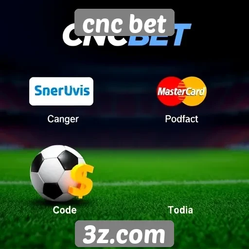 Métodos de pagamento disponíveis no cnc bet